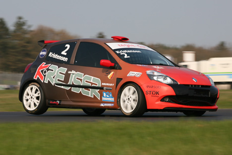 Jacob Kristensen tog sig af pole position i Clio Cuppen